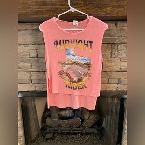 Midnight Rider - pink tank